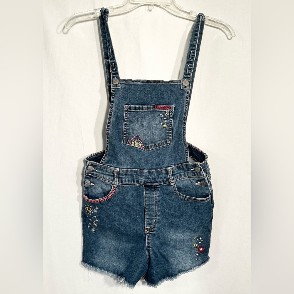 GIRLS SIZE 10-12 CAT & JACK BLUE DENIM SHORTALL